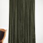 VINTAGE COTTON VELVET BLACKOUT WINDOW/DOOR  LINED CURTAIN- STONE 66''W X 54''H