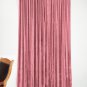 VINTAGE COTTON VELVET BLACKOUT WINDOW/DOOR LINED CURTAIN-CARNATION 54''W X 84''H