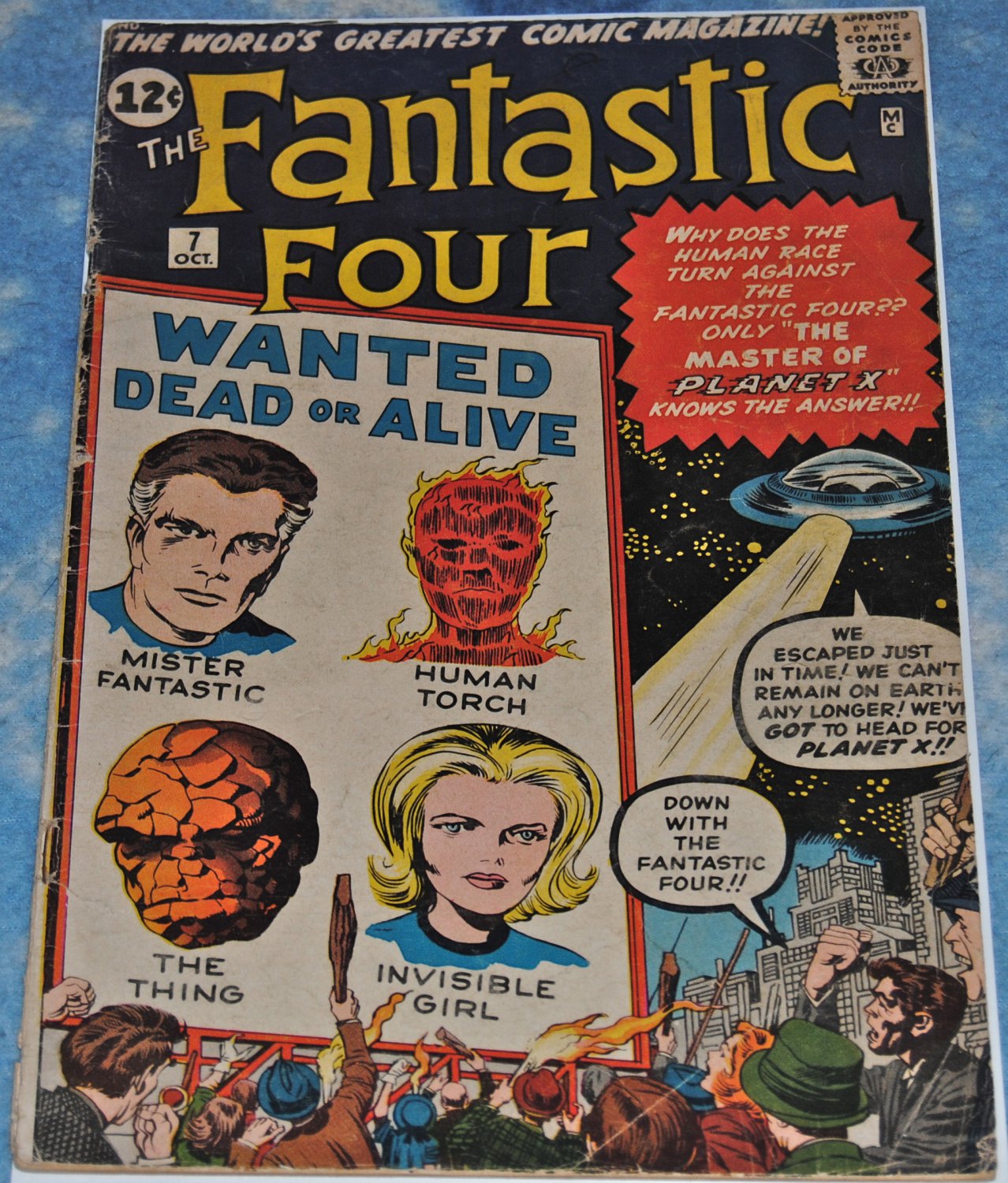 Fantastic Four 7 1962 1961 Series Fair Condition