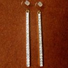 Premier High Fashion  EARRINGS Gold - NEW - Crystal Crystals Design
