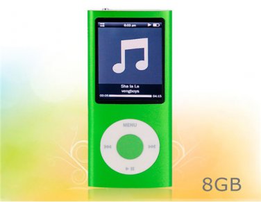 MIni 8GB 2.2 LCD Screen MP4 Player with 0.3M Camera (green)