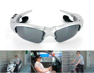 2GB UV Protection Hands-free Sunglasses Sports MP3 Player(silver)