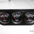 TRIPLE GAUGE SET.....AMP, TEMP, OIL  OLD SCHOOL STYLE CHRYSLER NEW YORKER