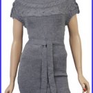 LADIES JUMPER DRESS WITH CROCHET NECK PATTERN SIZES 12,