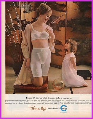 1964 Perma Lift knows what it means to be a women Lingerie Ad Advertising
