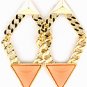 Gold Triangular Post Earring PEACH