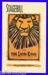 Playbill + The Lion King + Heather Headley , John Vickery , Samuel E ...