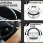 Short Plush Car Steering Wheel Cover Sheepskin Lined with Rubber Ring Non-slip