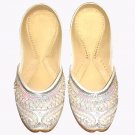 White women shoes beaded shoes punjabi juti khussa shoes indian designer shoes USA szie 6 to 12