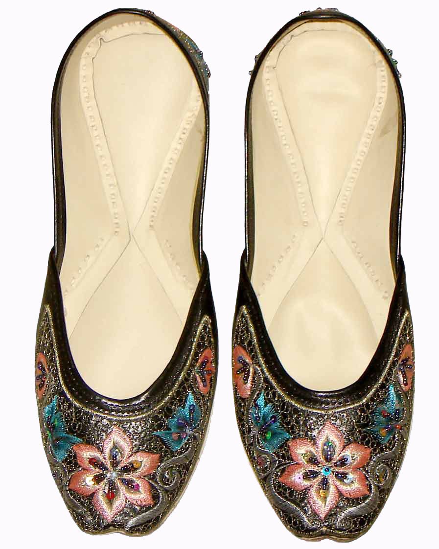 Fulkari shoes punjabi juti khussa shoes indian designer shoes USA szie