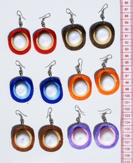 10 Pairs Hat Shape Color Earrings Handmade Fashion Sale