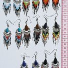 10 Pairs Handmade Earrings Piedra Stones Color Pearls