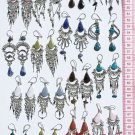 10 Pairs Handmade Earrings Peruvian Color Piedra Stones