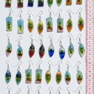 10 Pairs Dangle Handmade Earrings Glass Jewelry Art
