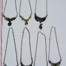 5 Necklaces Hand Carved Bull Horn Tribal Jewelry Peru