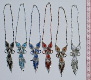 5 Color Thread Necklaces Artisan Hand Crafted Jewellery