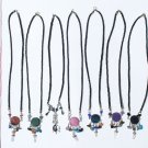 4 Necklace Round Agate Semi Precious GemStone Jewellery