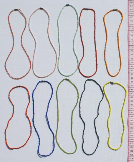 10 Color Necklaces Pearl Strings Threads Lines Jewelry