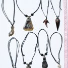 5 Necklaces Carved Horn Pendant Peru Jewelry Wholesale