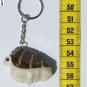 Hand Carved Key Chain, Brown Land Turtle, Tagua Keyring