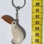 Carved Keyring of Tucan Tagua Nut Art Keychain, Ecuador