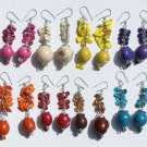 5 Pairs Color Peruvian Seed Earrings Jewelry Wholesale