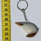 Hand Carved Art, Animal Tagua Key Chain, Tropical Bird