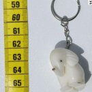 Hand Carved Wild Animal KeyChain Tagua Elephant Keyring
