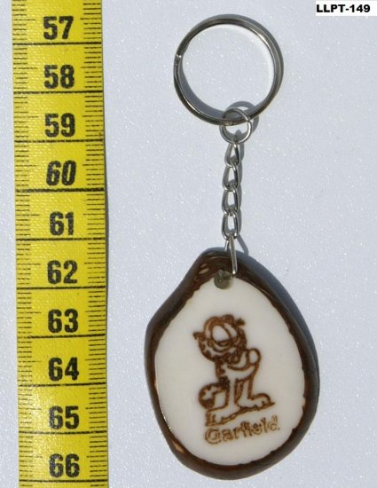 Garfield Comics Cartoon Art Picture Tagua Flat KeyChain