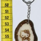 Key Chain Hello Kitty Picture, Tagua Nut Art for Childs