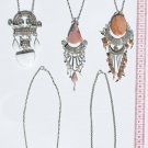 5 Necklaces with Natural Peruvian Semi Precious Stones
