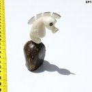 Hand Carved Water Animal Tagua Nut Figurine Sea Horse