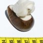 Handmade Tagua Carved Figurine White Turtle Art Ecuador