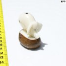 Hand Carving Pig Swine Tagua Farm Figurine, Art Ecuador