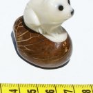Hand Carving Pet Tagua Nut Figure Of Cat, Art Ecuador