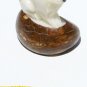 Tagua Nut Figurine Of Dog, Hand Carving Home Pet Art