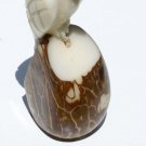 Hand Carved Bird Tagua Figurine, Amazon Parrot, Ecuador