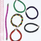 6 Leather Woven Color Bracelets Jewelry Wholesale Peru