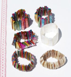 3 Color Shell Beaded Bracelets Nature Jewelry Wholesale