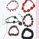 6 Bracelets Jungle Tropical Seeds Ethnic Jewelry Peru