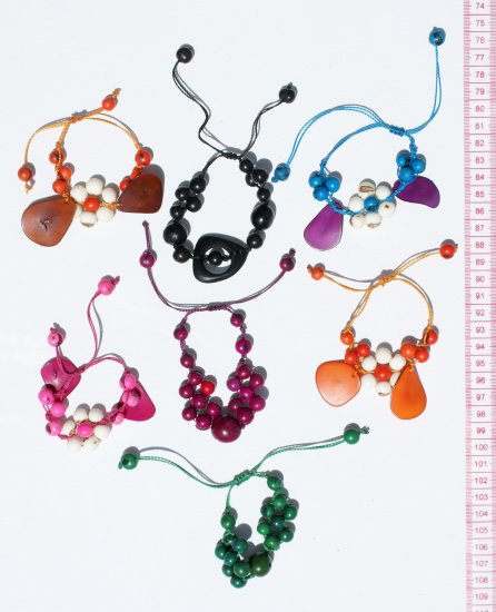6 Color Seeds Tagua Bracelets Ethnic Jewelry Wholesale