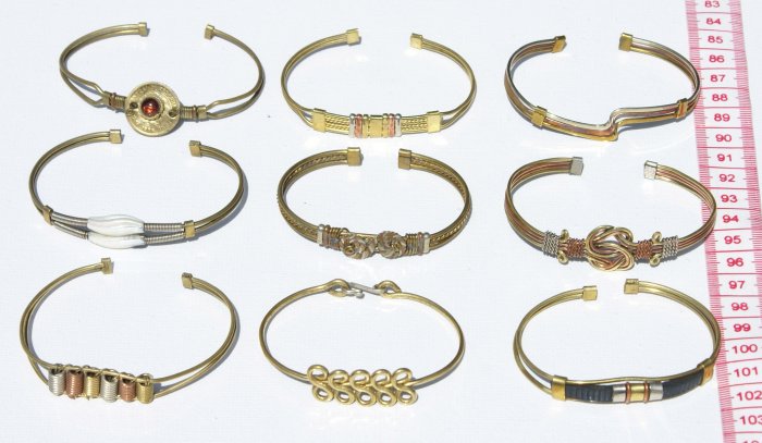 8 Cuff Bangle Yellow Bracelets American Style Jewellery