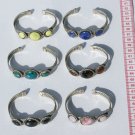 3 Cuff Bangle Peruvian Bracelets Gemstones Jewelry Art