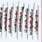 3 Charm Bracelets Red Huairuro Seeds Peruvian Jewelry