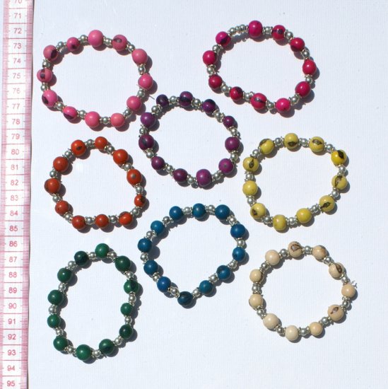 7 Seed Metal Beaded Bracelets Jewellery American Style