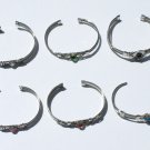 4 Metal Bracelet Cuff Bangle Natural Stone Piedra Beads