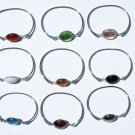 5 Metal Bracelet Cuff Bangle Round Murano Glass Beads