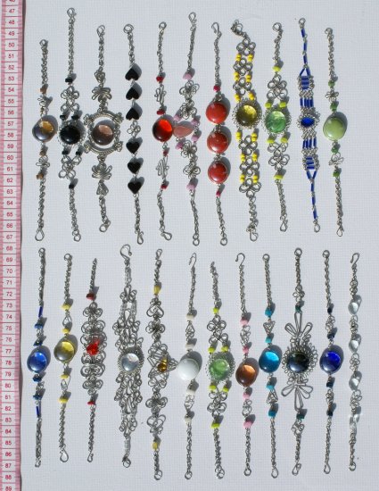 9 Link Bracelets Murano Glass Costume Jewelry Wholesale