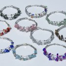 7 Handmade Charms Bracelets With Color Stones Wholesale