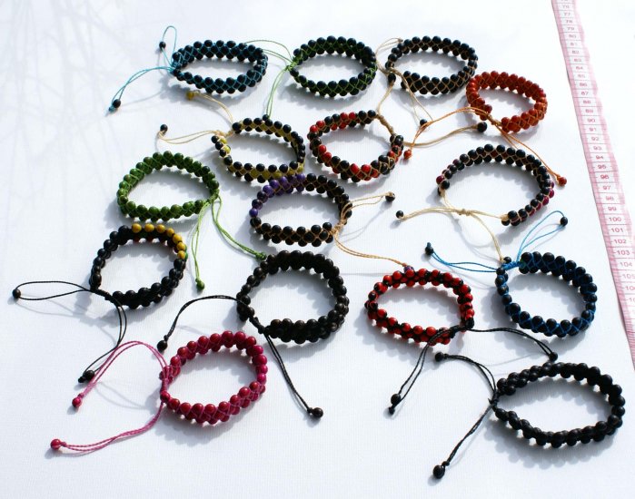 10 Color Seed Bracelets Beaded Artesanal Jewelry Peru